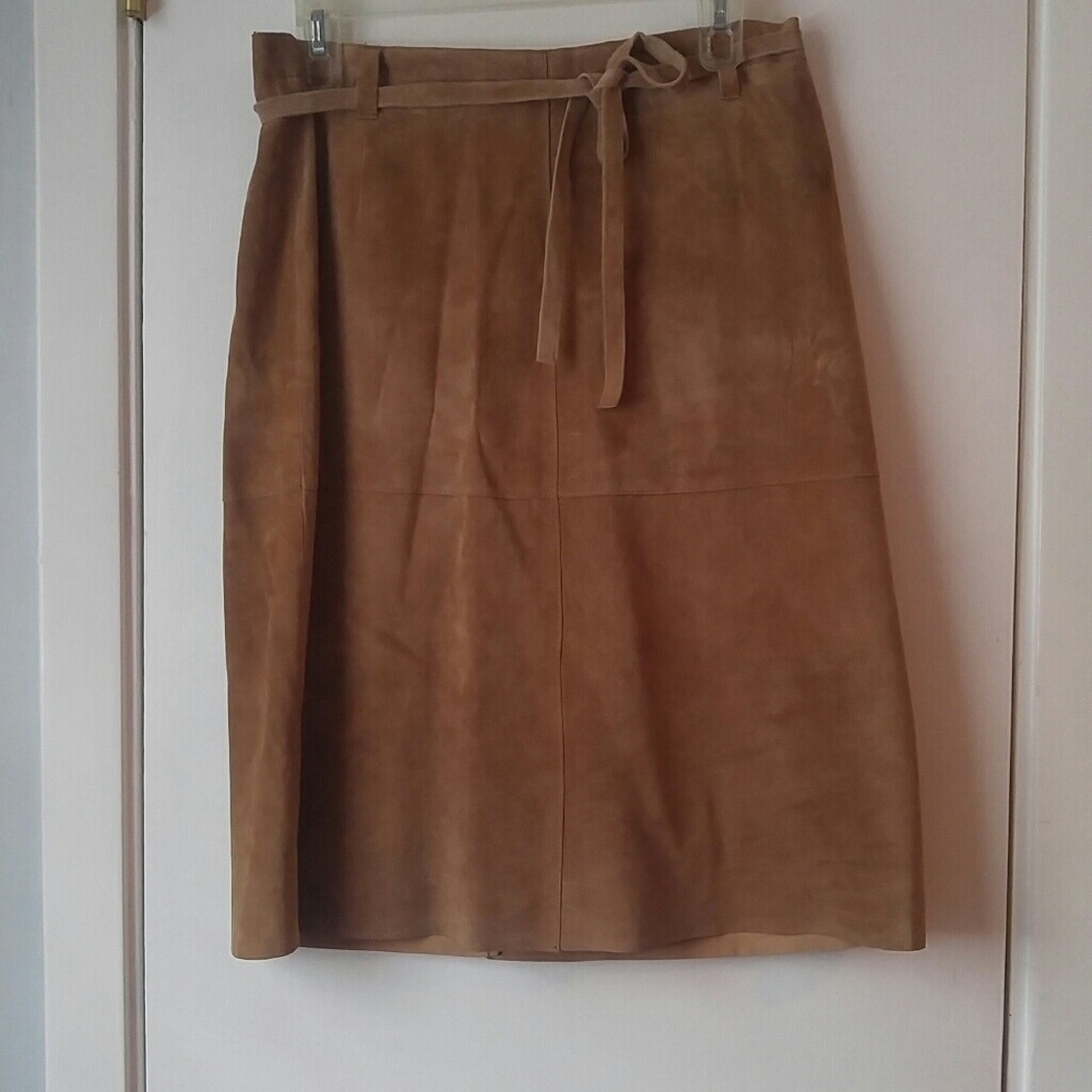 Genuine Leather Isaac Mizrahi Skirt